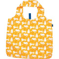 rockflowerpaper - KITTY CATS YELLOW blu Bag Reusable Shopper Tote