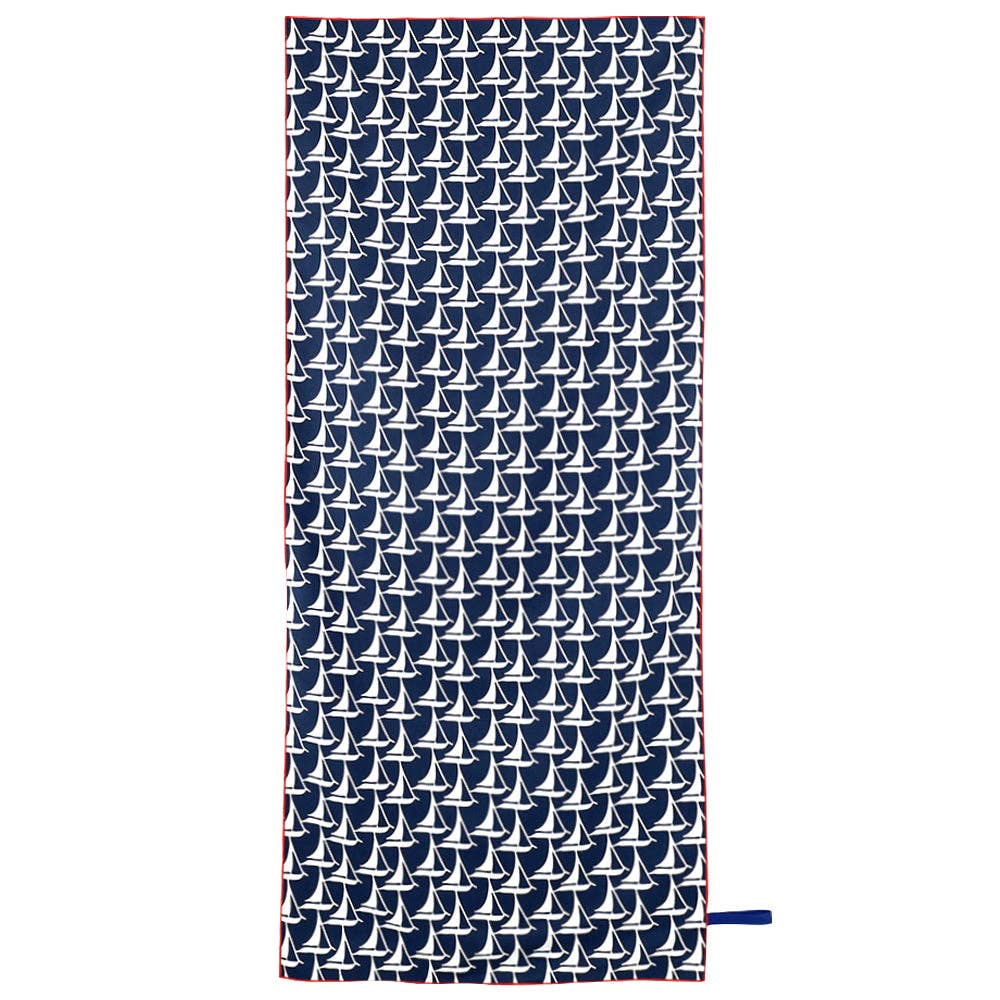 rockflowerpaper - SAILBOATS Reversible Beach Towel
