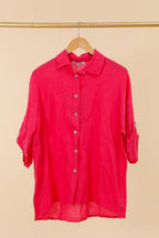 la maison des fibres naturelles - 620090u 100% linen shirt made in Italy