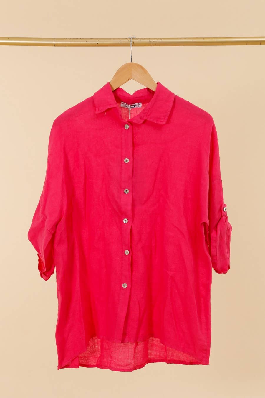 la maison des fibres naturelles - 620090u 100% linen shirt made in Italy