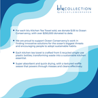 rockflowerpaper - Lemon Blossoms blu Kitchen Tea Towel