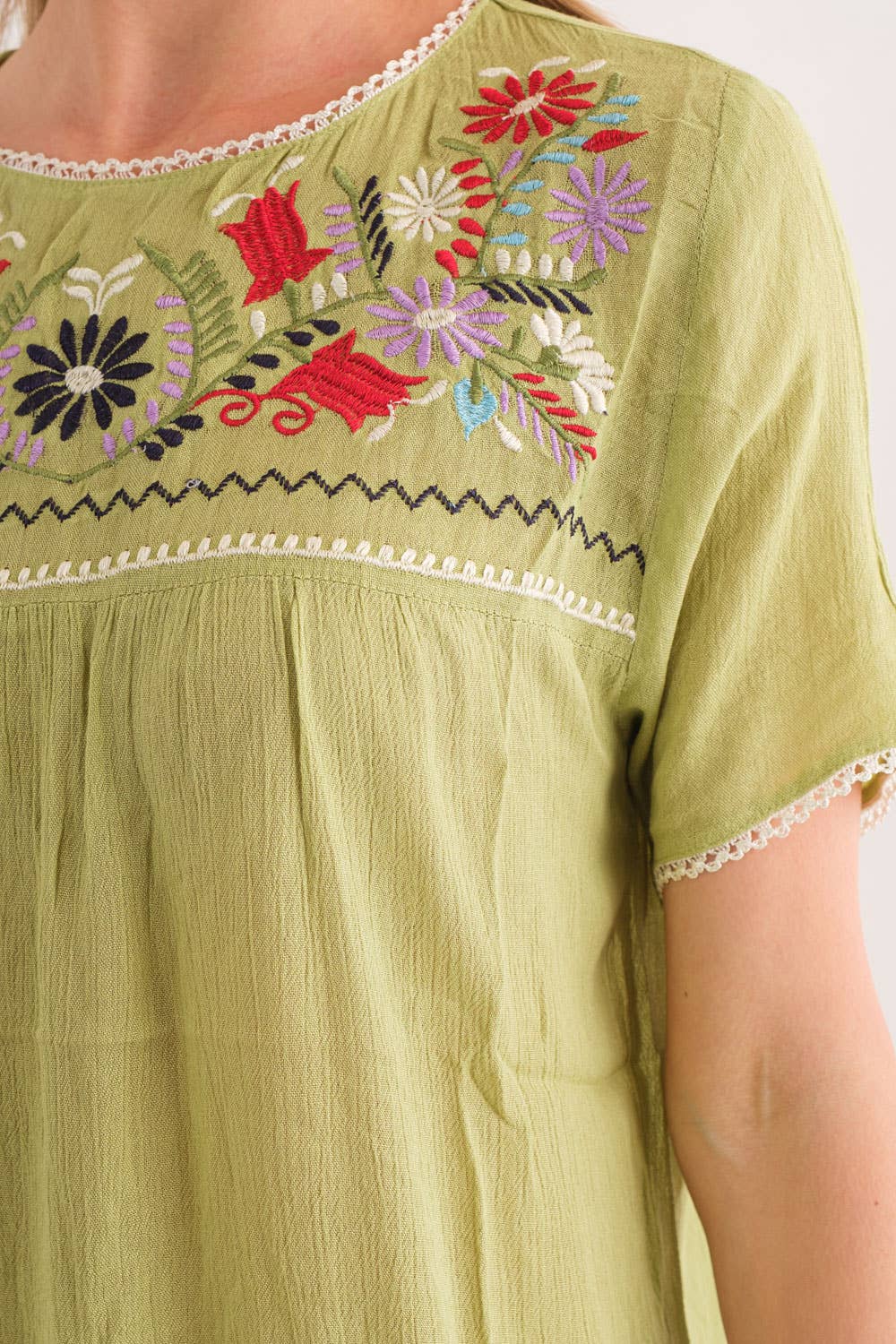 Raj Trading & Imports (USA) Inc. - Juna Embroidered Top 1295