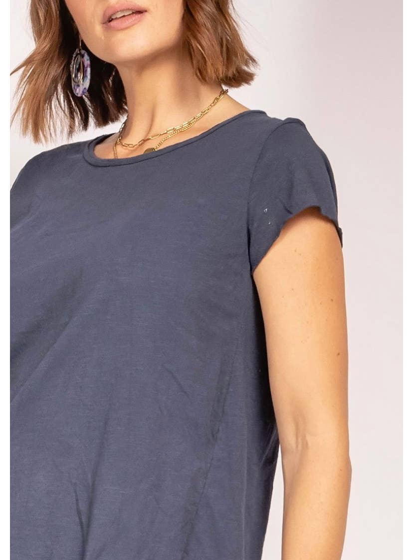 LINEN & COTTON HOUSE - COTTON T-SHIRT ROUND NECK, BASIC 8117