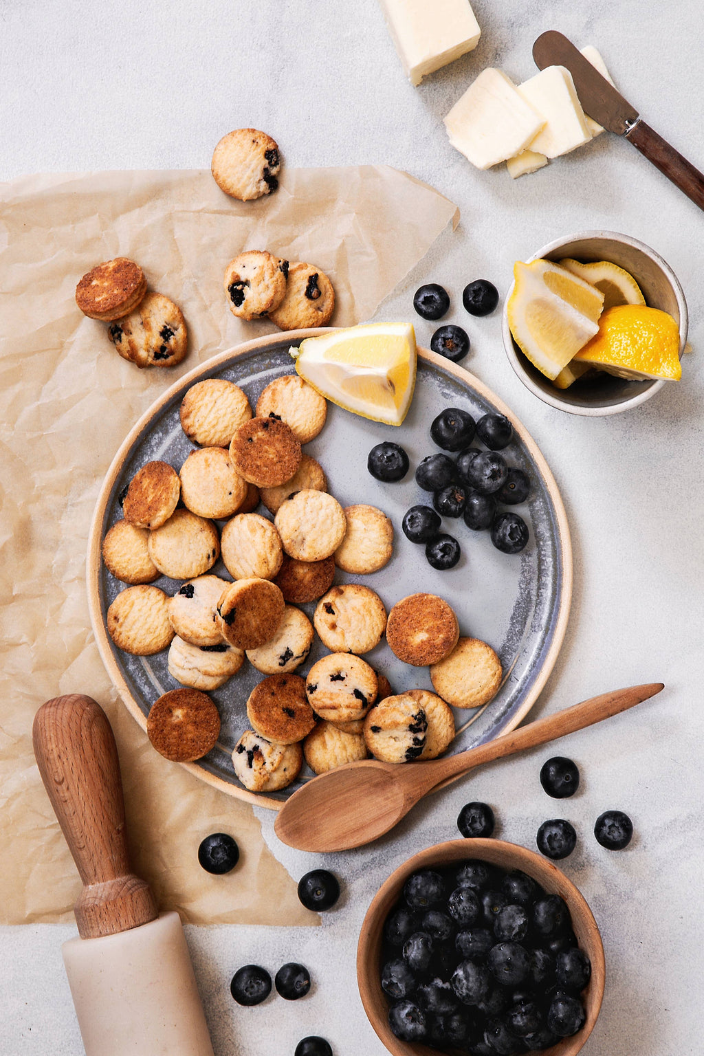 1 in 6 Snacks- Carolina Kettle chips- Rustic Roots -  Blueberry Shortbread Cookies Memaws Country Kitchen