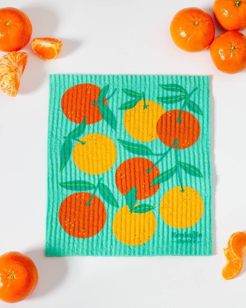 Ecologie - Oranges Swedish Dishcloth