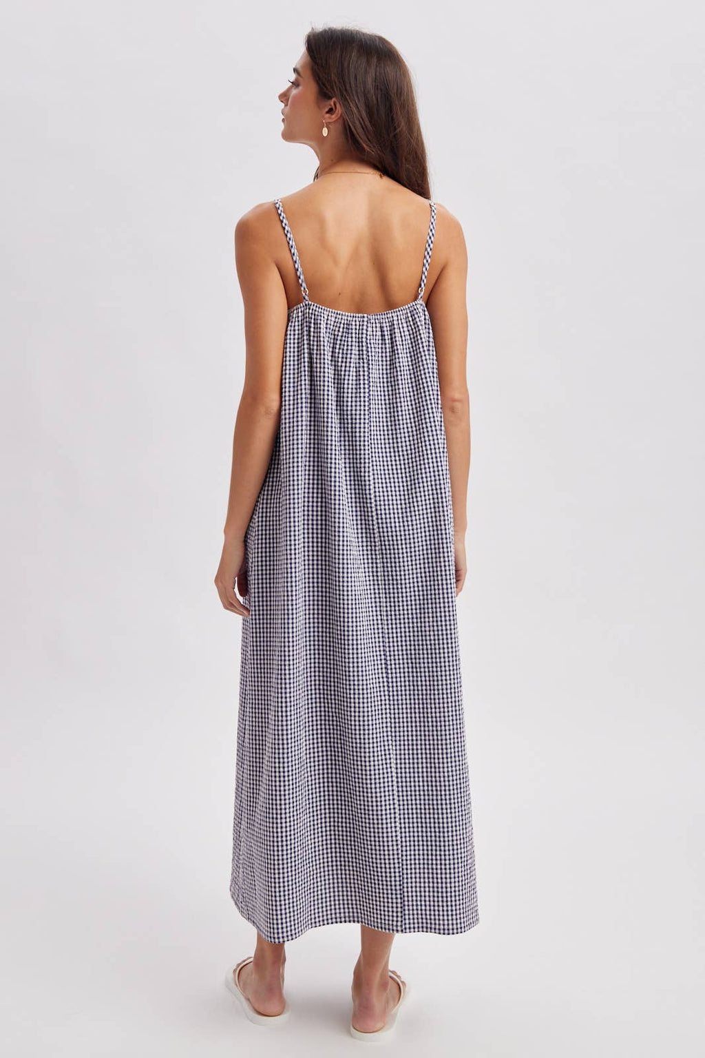 Wishlist Apparel - GINGHAM CAMI MIDI DRESS