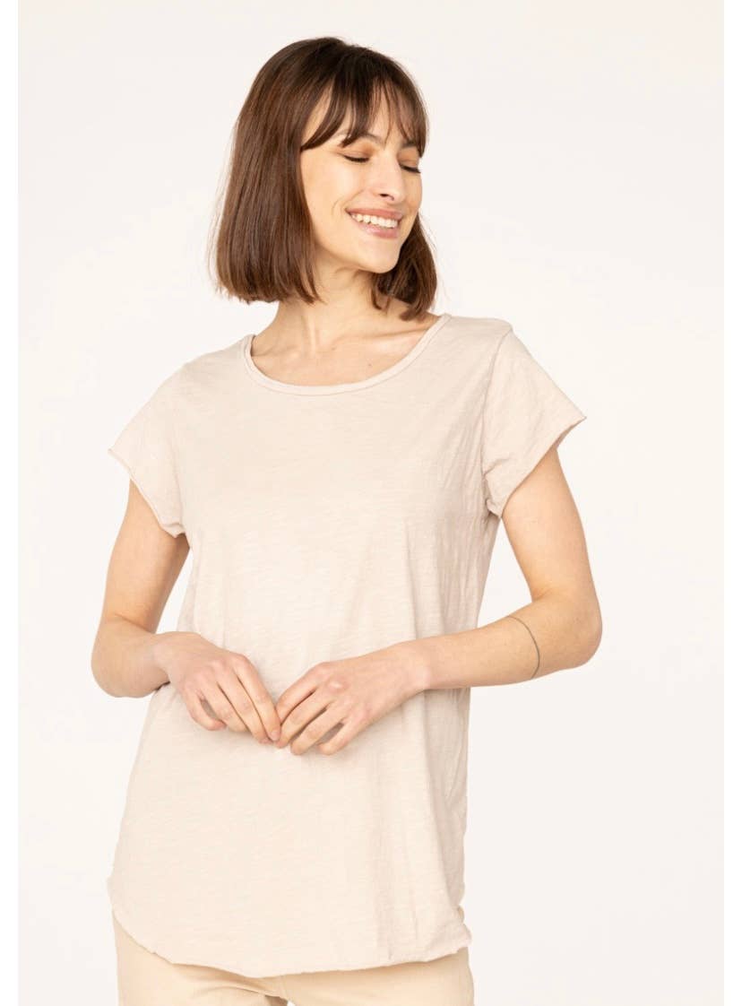 LINEN & COTTON HOUSE - COTTON T-SHIRT ROUND NECK, BASIC 8117