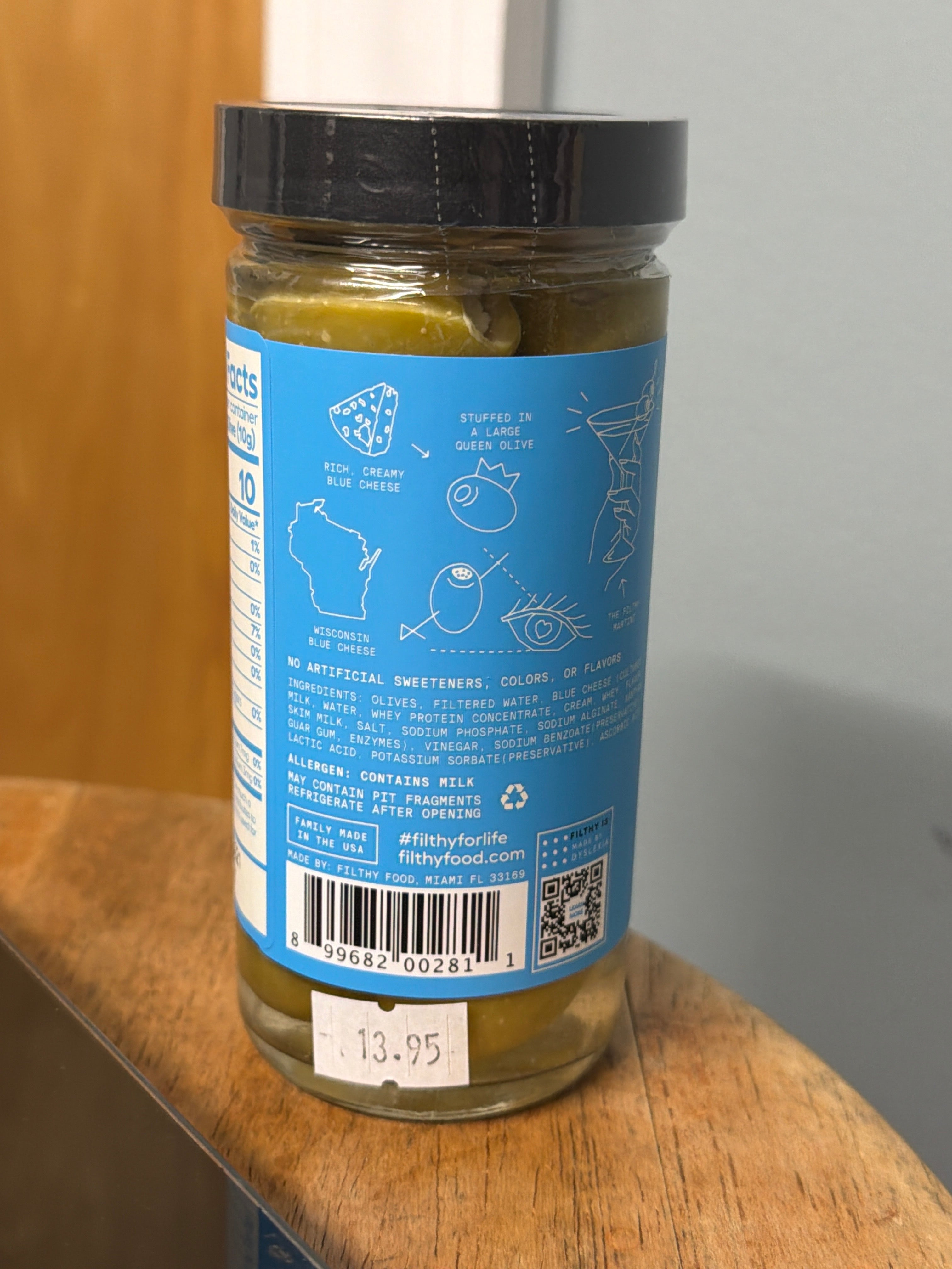 Filthy Blue Cheese Stuffed Olives 8.5oz