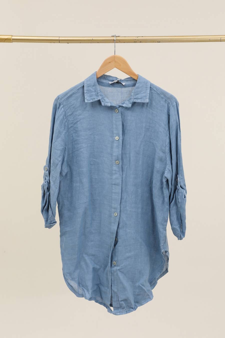 la maison des fibres naturelles - 100% linen shirt 620159