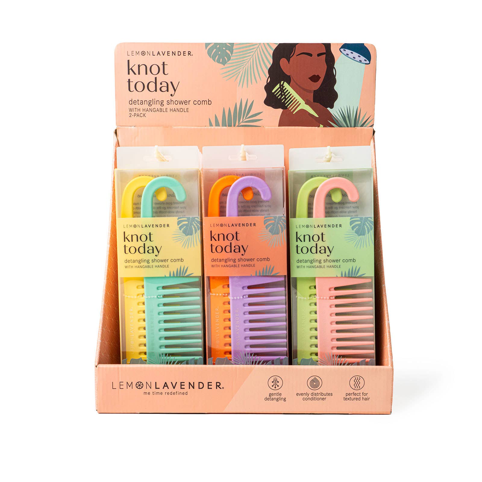 DM Merchandising - Lemon Lavender Knot Today Detangling Shower Comb