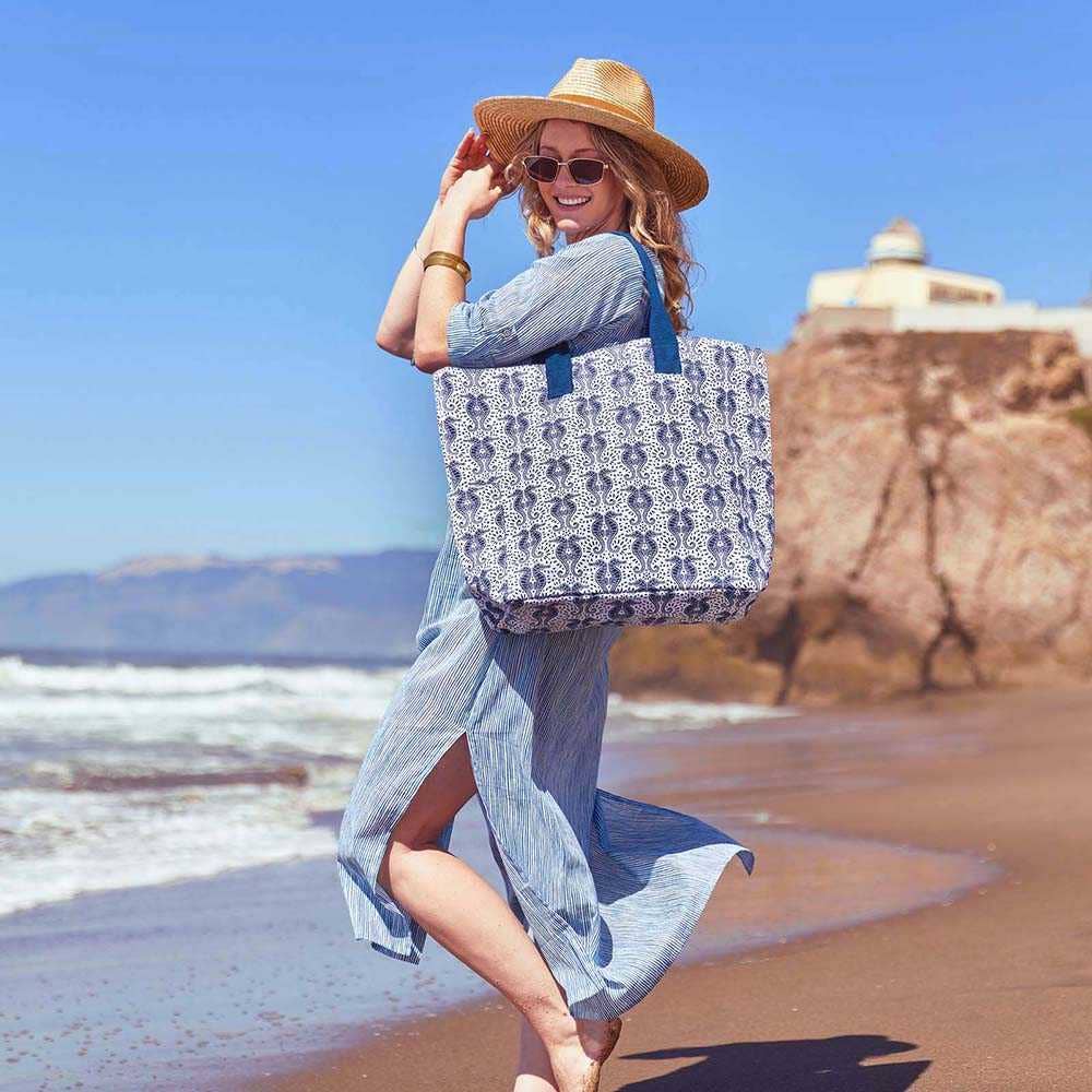 rockflowerpaper - SEAHORSES Carryall