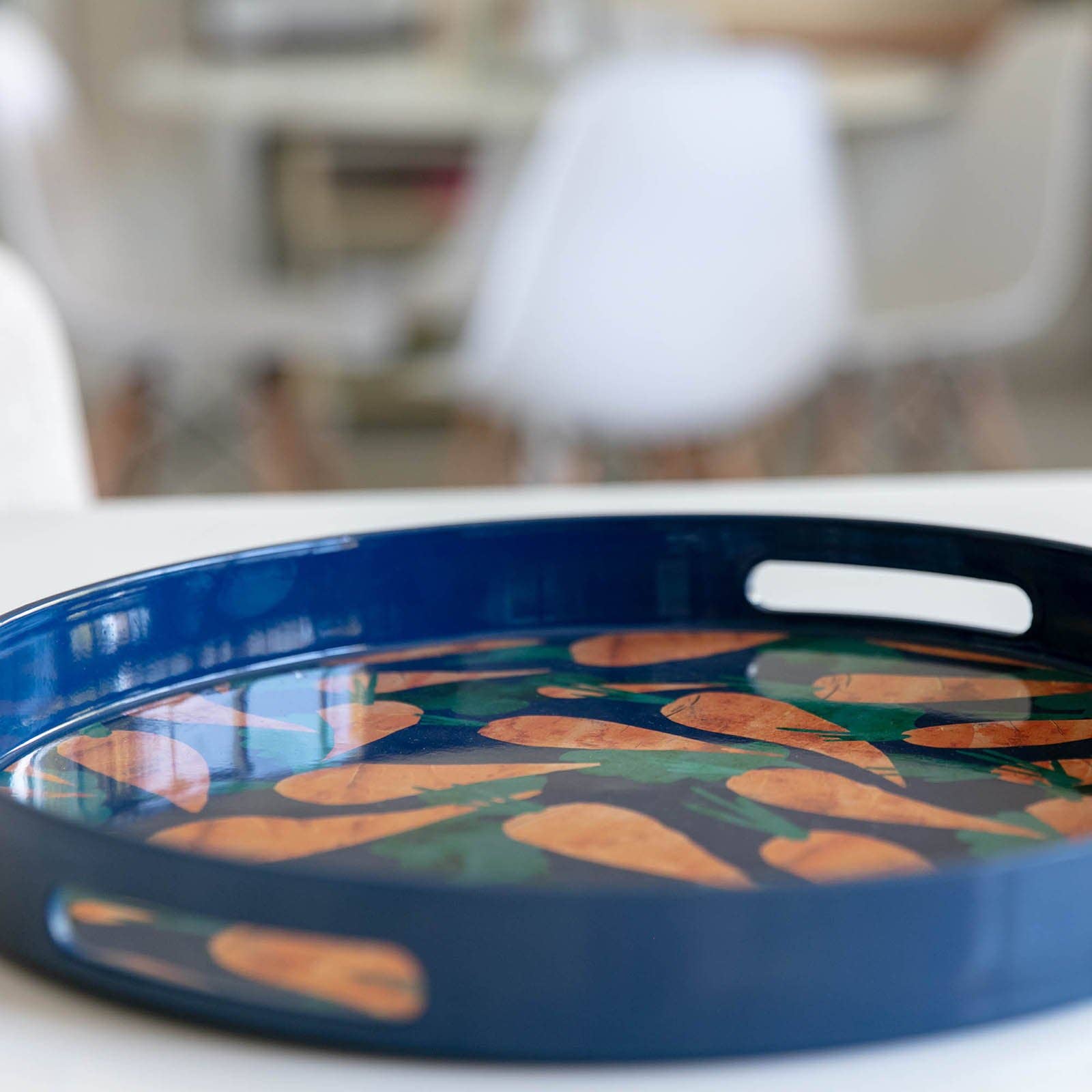 rockflowerpaper - CARROTS 15 Inch Round Tray