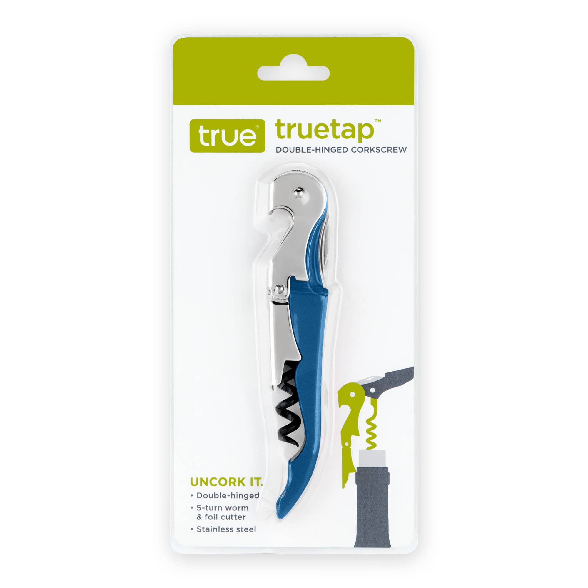 TRUE - Truetap Double-Hinged Corkscrew - ASST COLORS