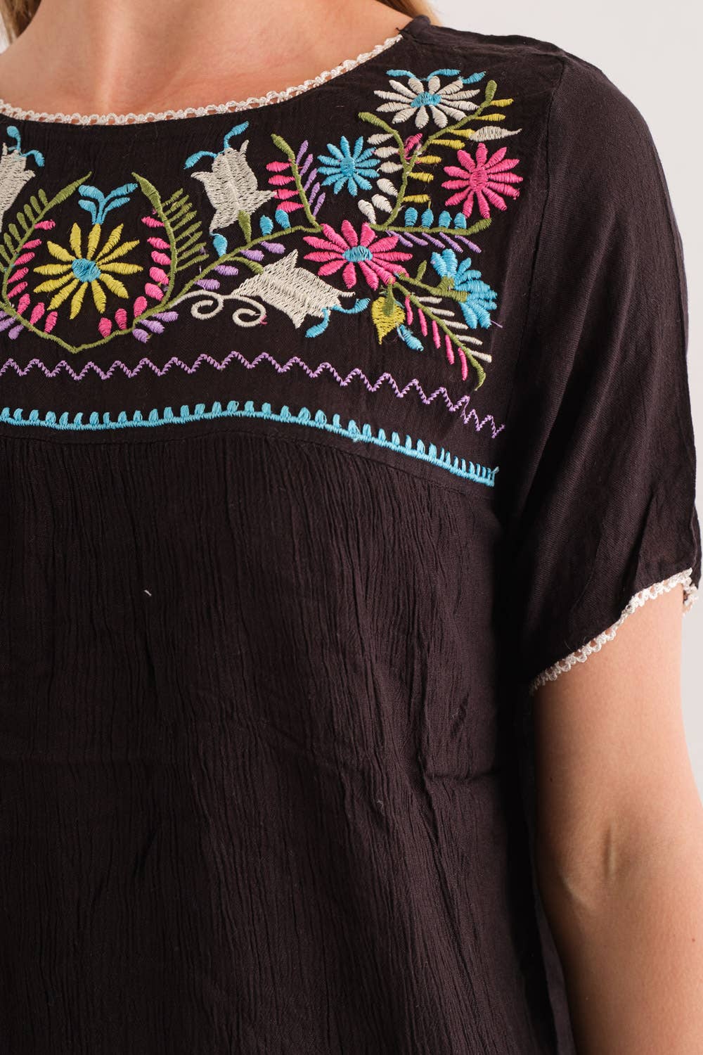 Raj Trading & Imports (USA) Inc. - Juna Embroidered Top 1295