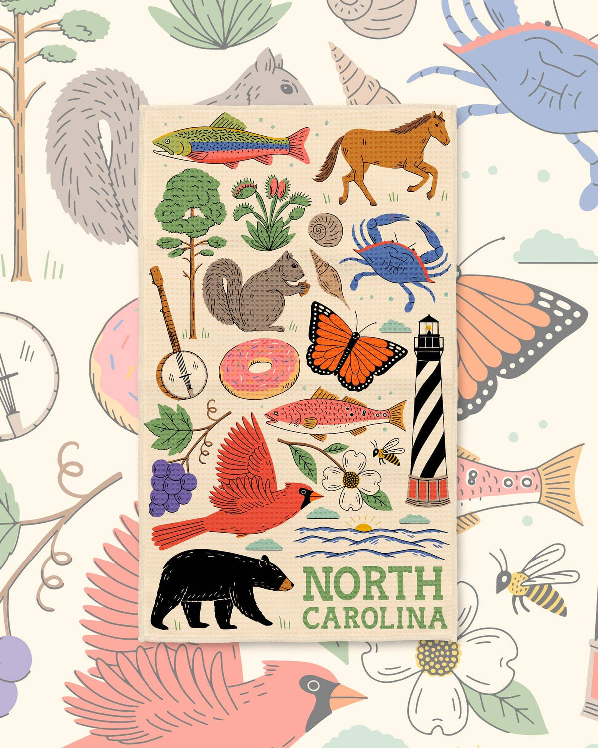Trek Light - North Carolina Quick-Dry Tea Towel