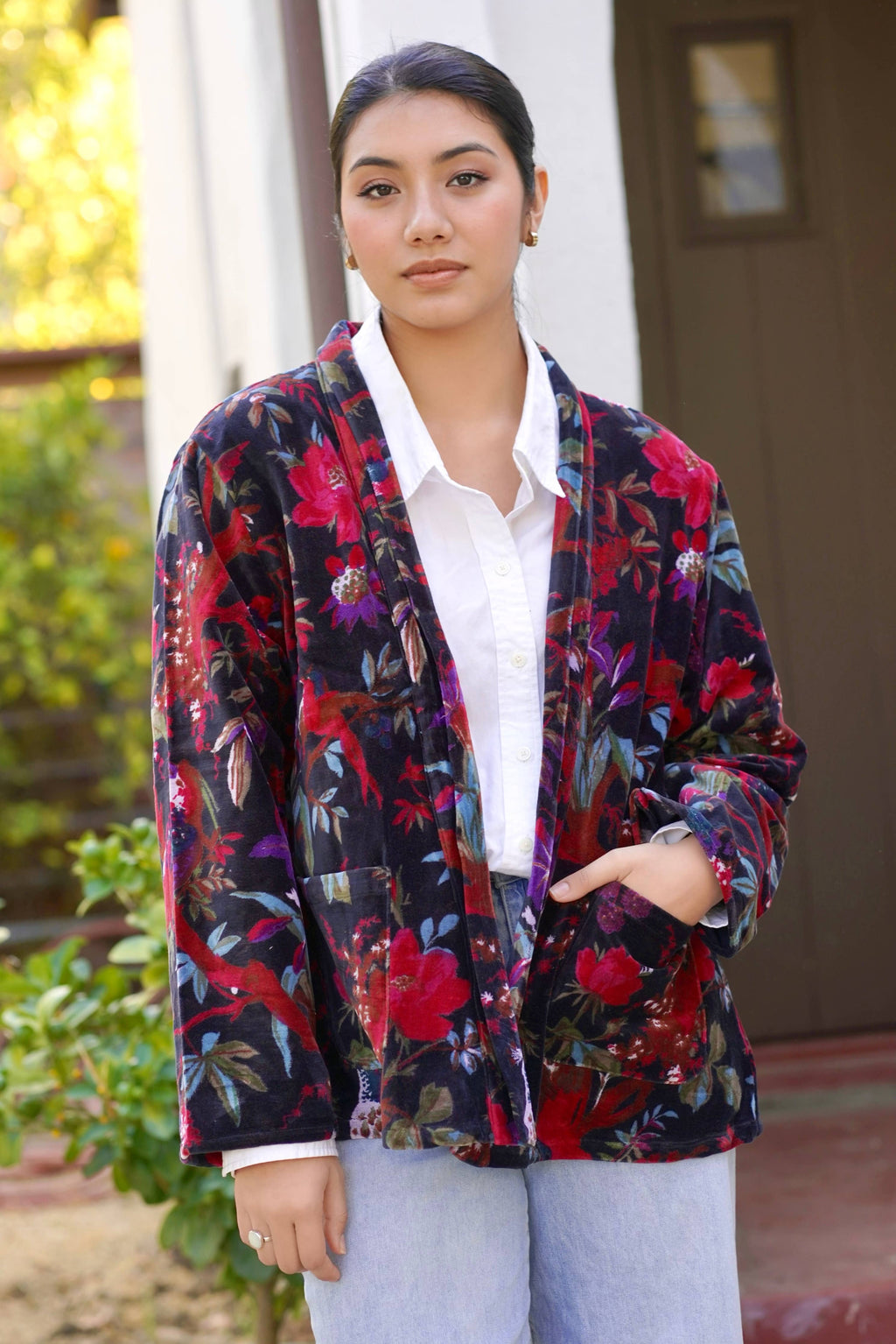 Dolma - Astrid Velvet Jacket Black OS