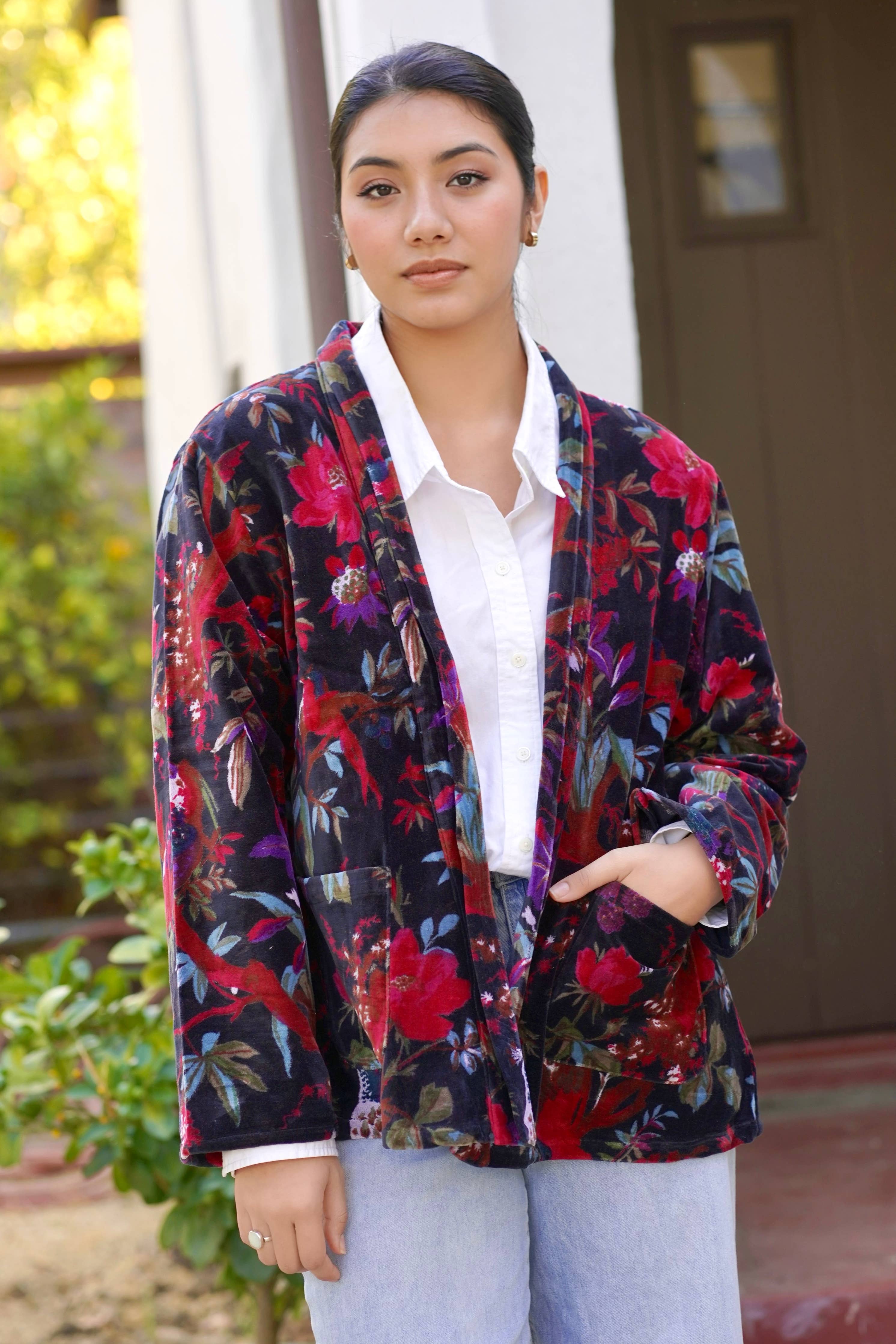 Dolma - Astrid Velvet Jacket Black OS
