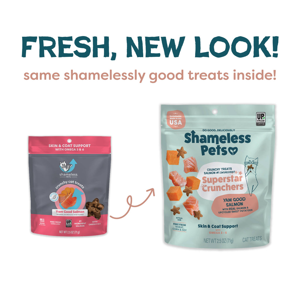 Shameless Pets - Yam Good Salmon Crunchy Cat Treats