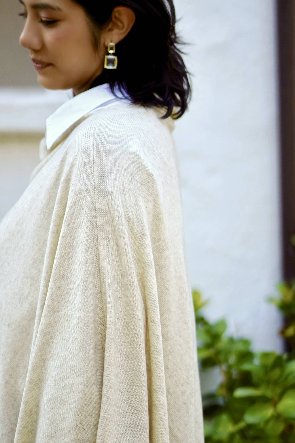Dolma - Cashmere Poncho Oatmeal 