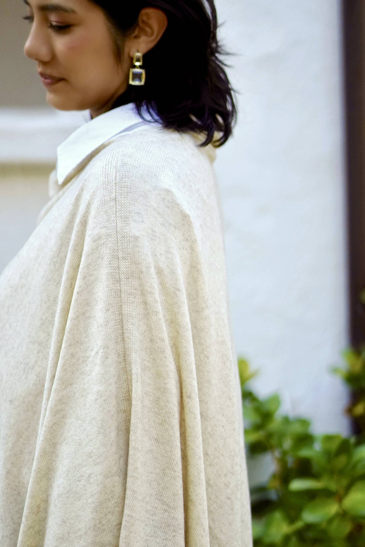 Dolma - Cashmere Poncho Oatmeal 