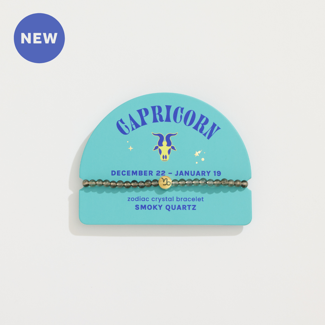GeoCentral - Capricorn Mini Zodiac Bracelet – 4mm Crystal Beads