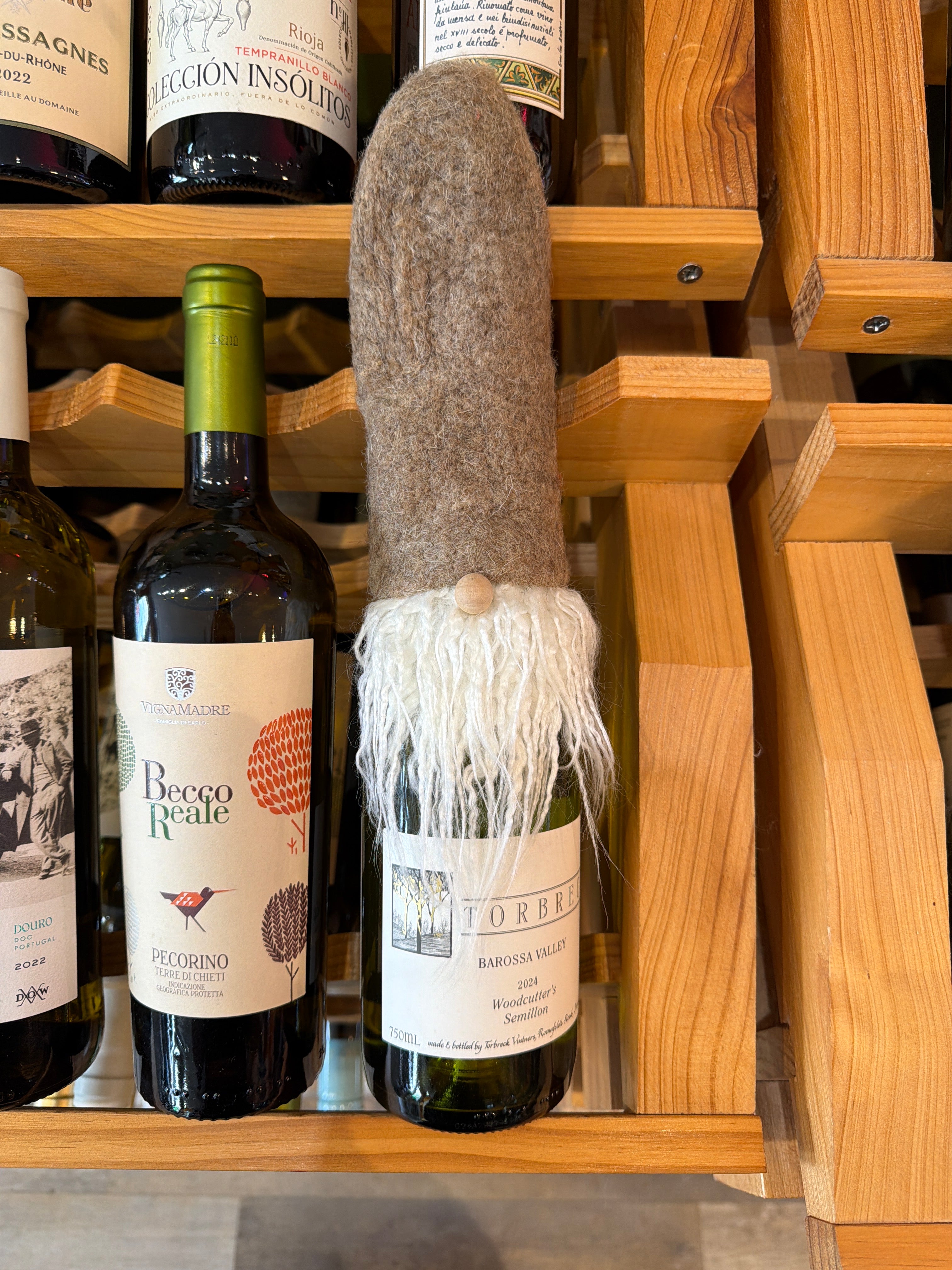 Kalalou - Felt Gnome Wine Toppers