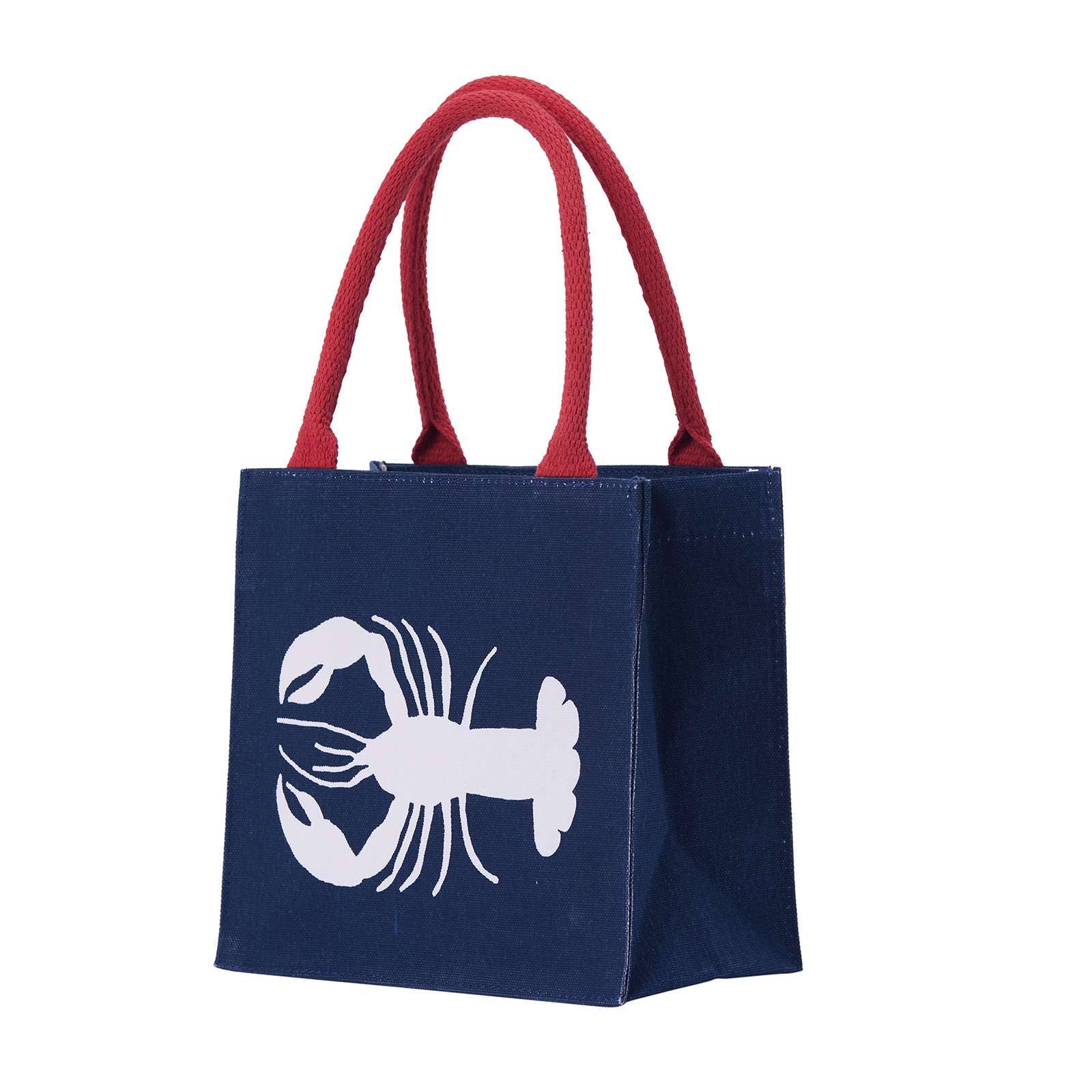 rockflowerpaper - LOBSTER NAVY Itsy Bitsy Reusable Gift Bag Tote