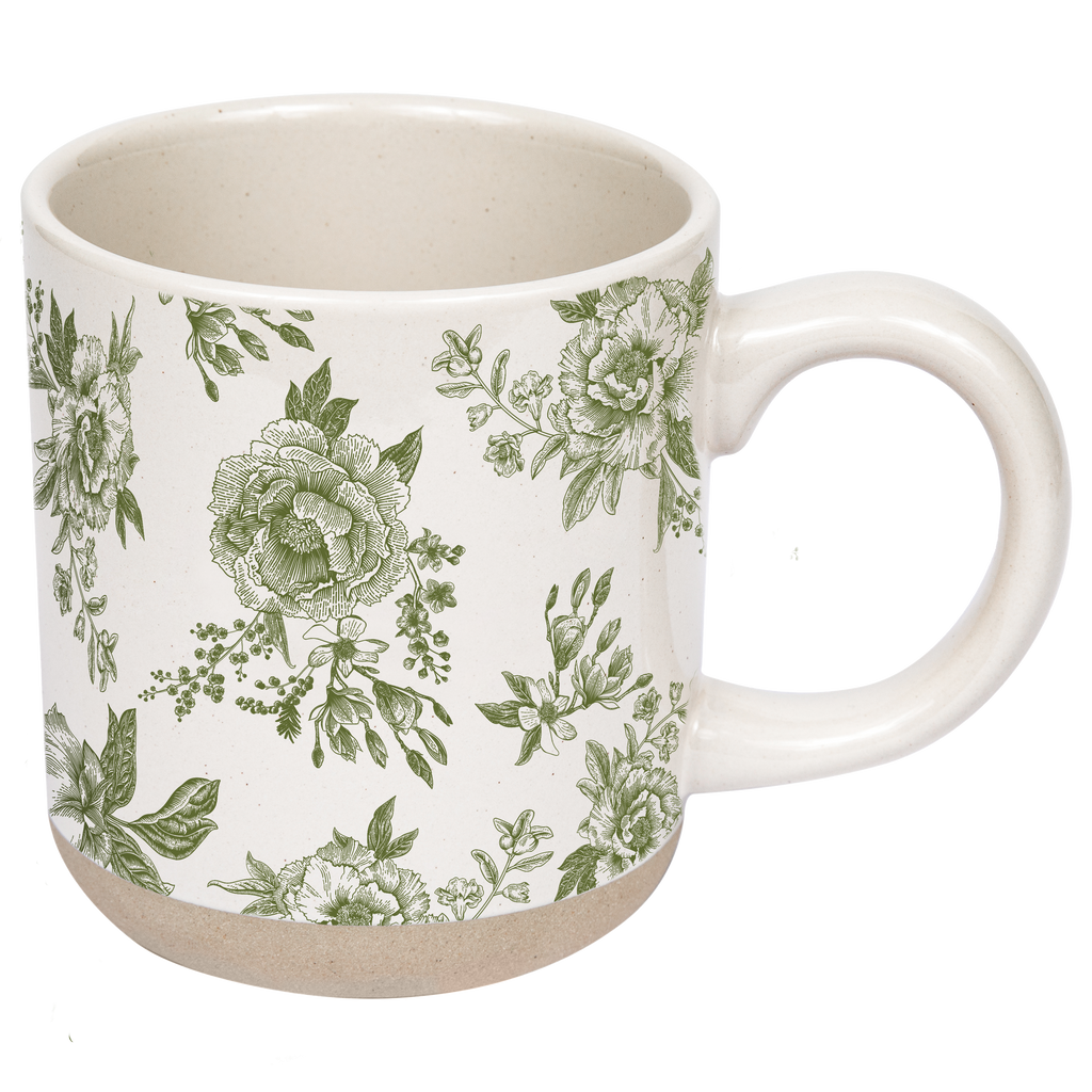 Sweet Water Decor - Green Delft Stoneware Coffee Mug