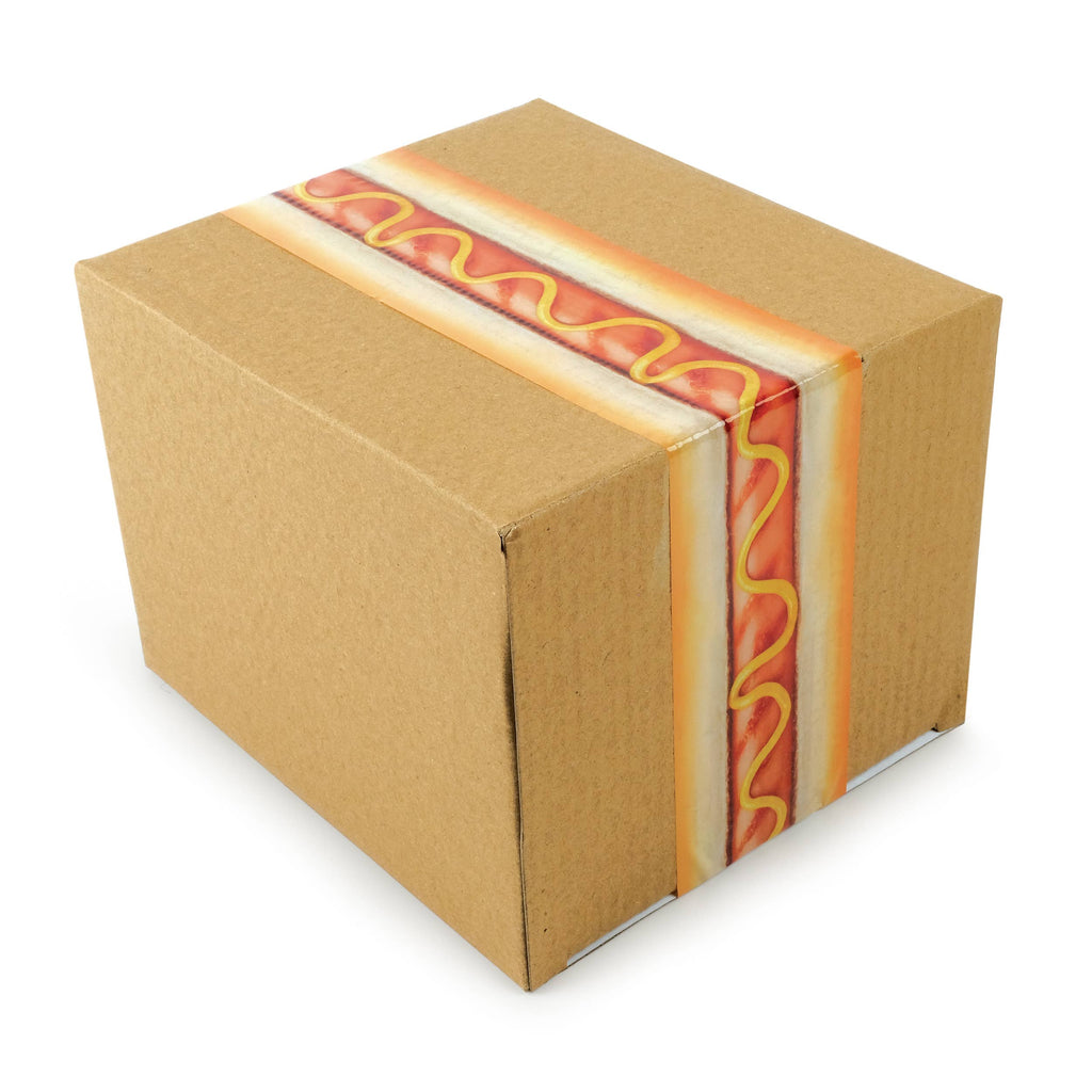 Fred & Friends - Special Delivery - HOT DOG - Printed Packing Tape