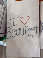Pizer Dog - “I ❤️ Beaufort” Tea Towel