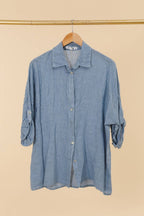 la maison des fibres naturelles - 620090u 100% linen shirt made in Italy