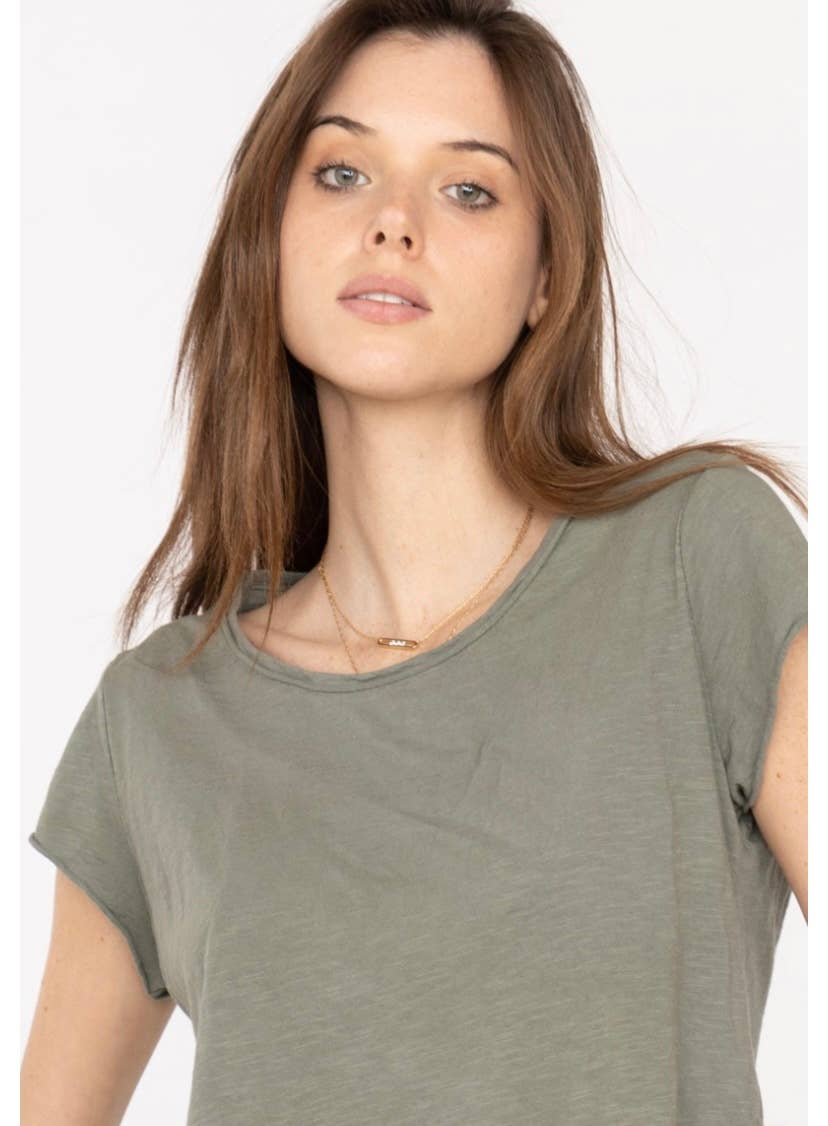 LINEN & COTTON HOUSE - COTTON T-SHIRT ROUND NECK, BASIC 8117