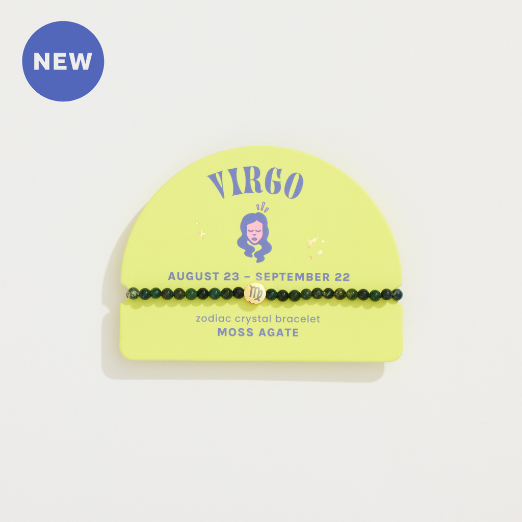 GeoCentral - Virgo Mini Zodiac Bracelet – 4mm Crystal Beads