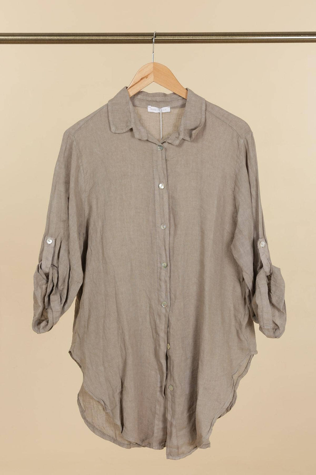 la maison des fibres naturelles - 100% linen shirt 620159