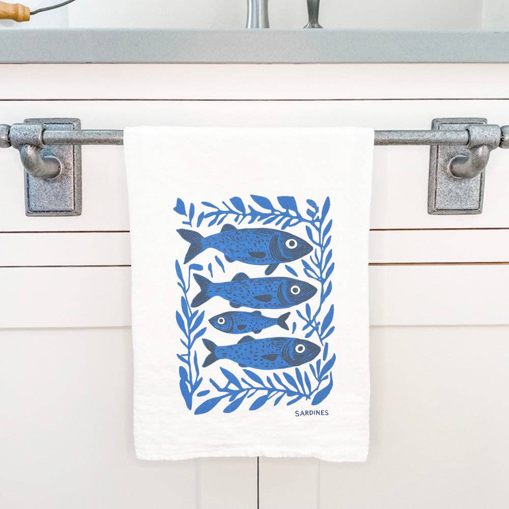 Cottage Shore - Framed In Kelp - Cotton Tea Towel