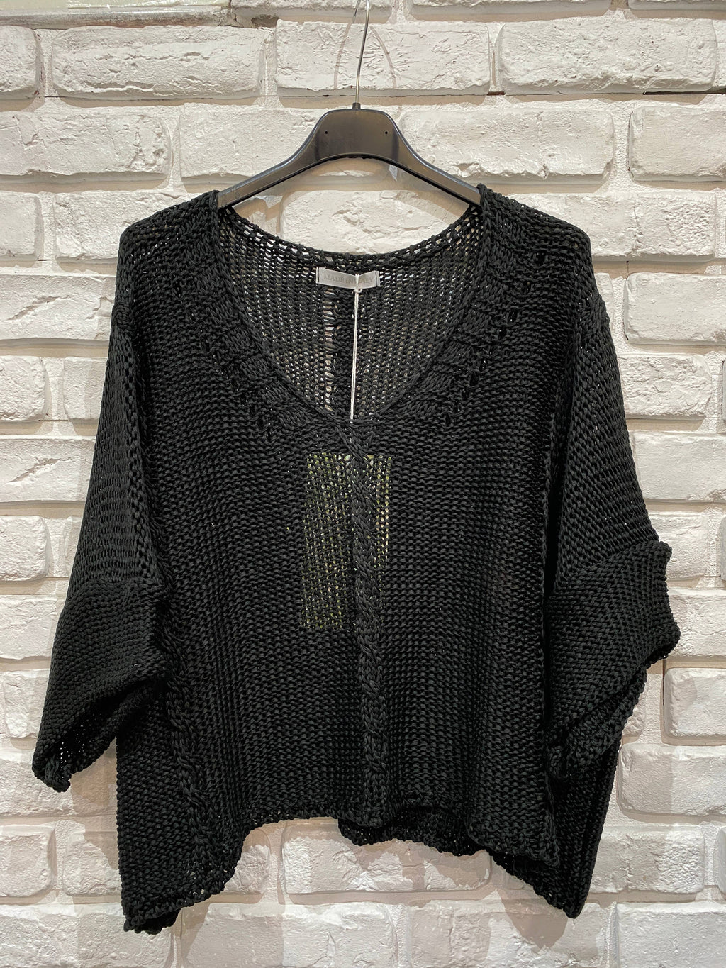 la maison des fibres naturelles - Cotton knit sweater 1916 100% LINEN