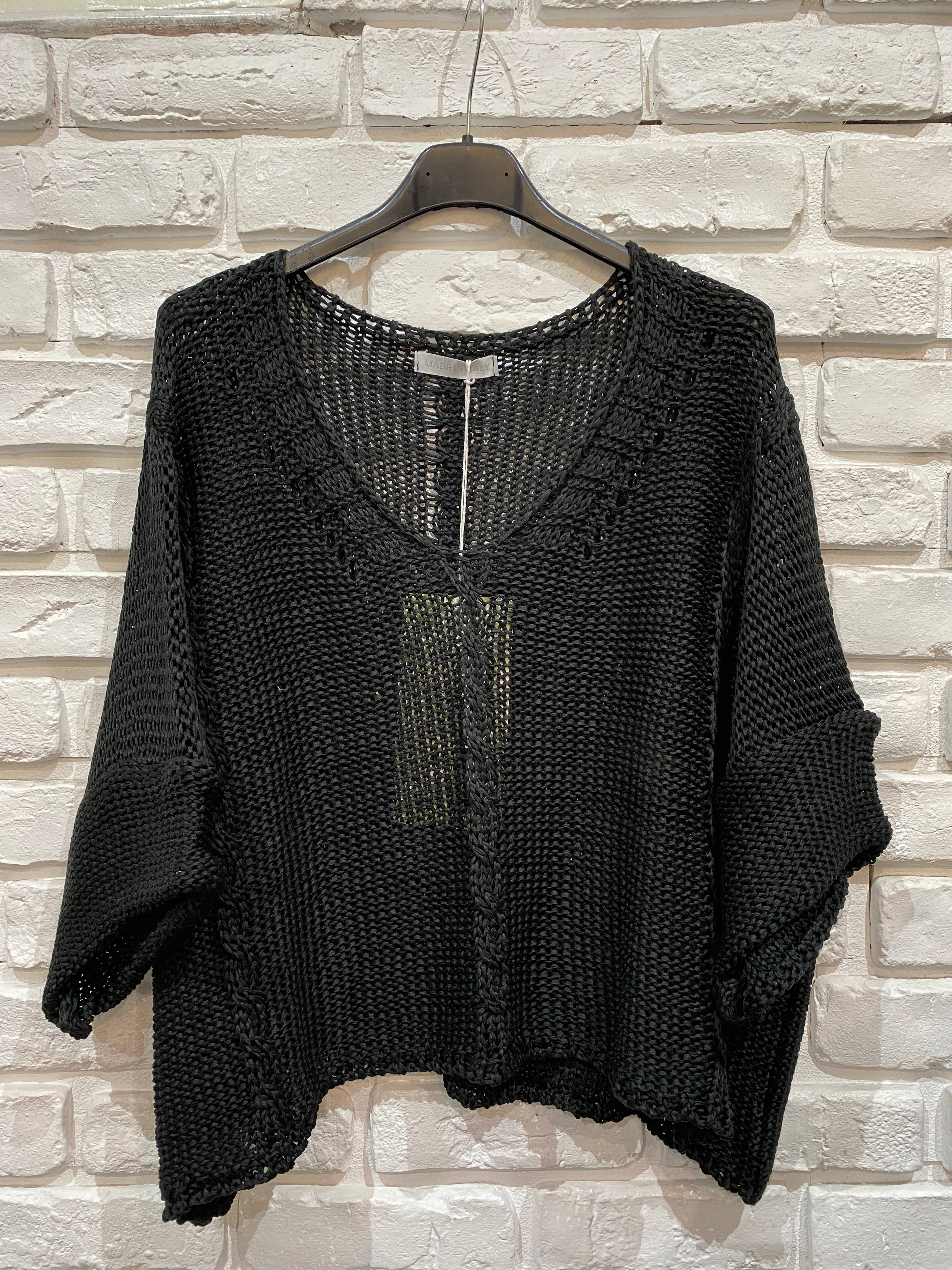 la maison des fibres naturelles - Cotton knit sweater 1916 100% LINEN
