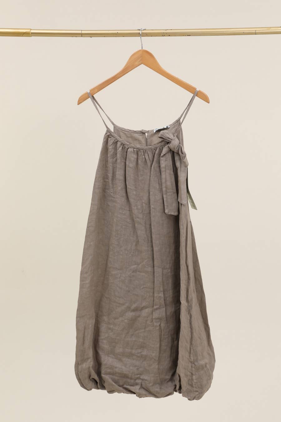 la maison des fibres naturelles - Linen strap dress 72313 100% linen lining 100% cotton