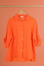 la maison des fibres naturelles - 620090u 100% linen shirt made in Italy