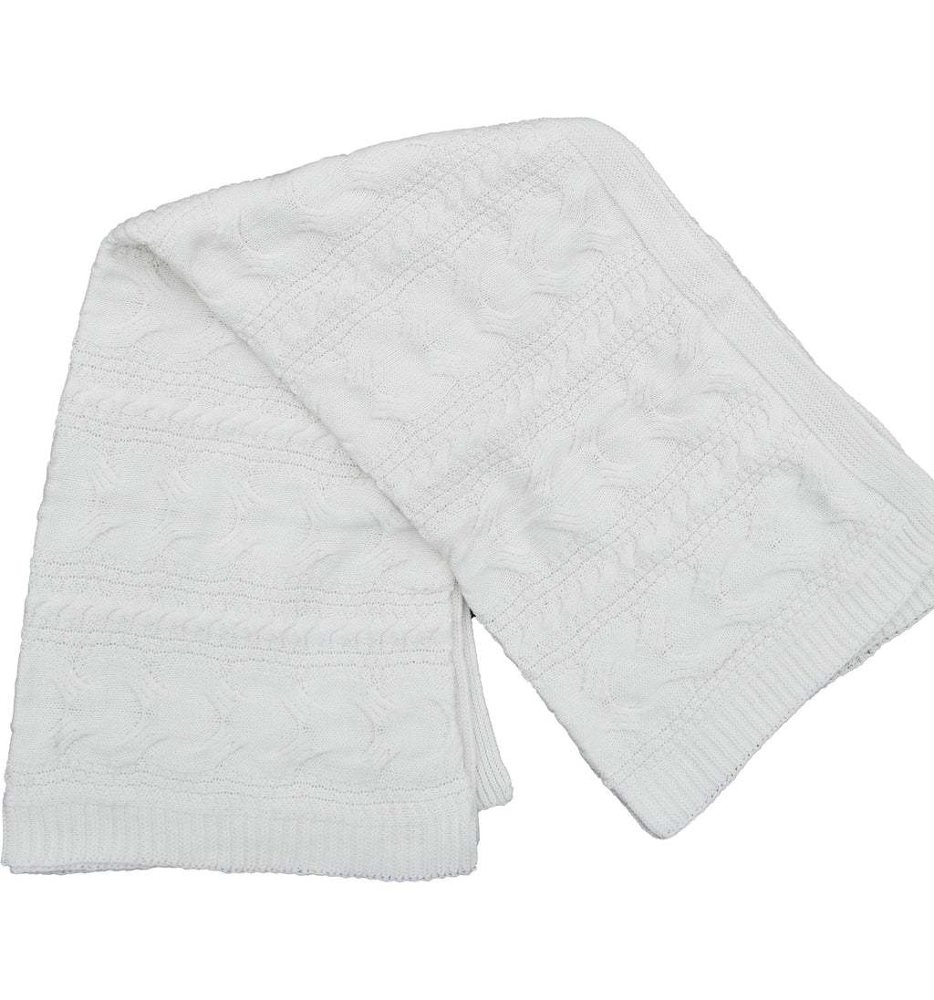 Chloe & Lex - Classic Cableknit Cotton Throw Blankets