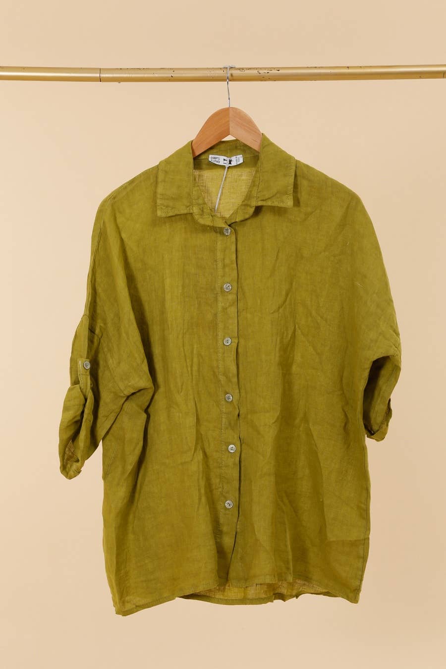 la maison des fibres naturelles - 620090u 100% linen shirt made in Italy