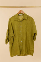 la maison des fibres naturelles - 620090u 100% linen shirt made in Italy