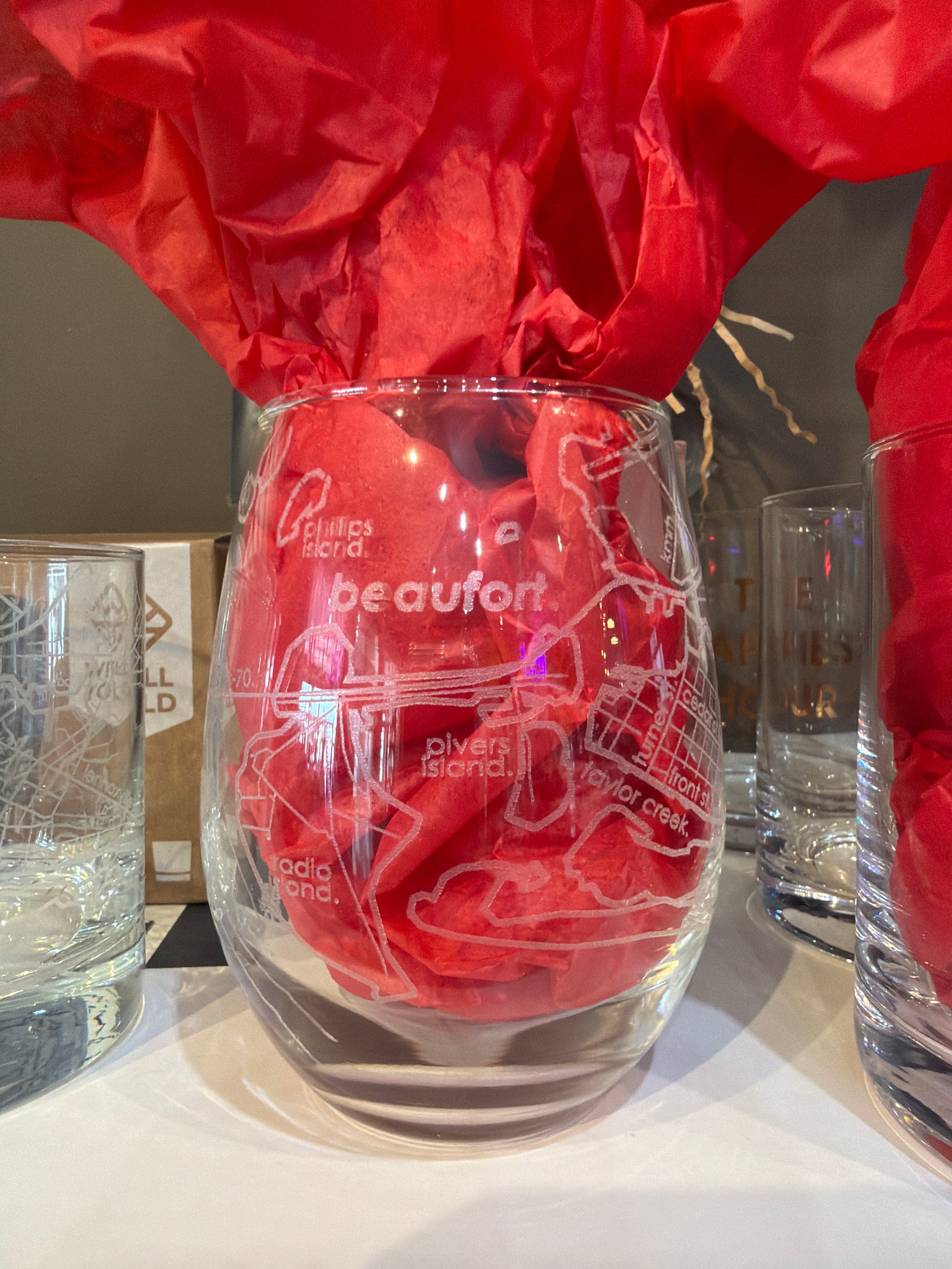 Well Told-Beaufort, NC- Stemless Wine Glass