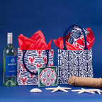 rockflowerpaper - LOBSTER WAVES Itsy Bitsy Reusable Gift Bag Tote
