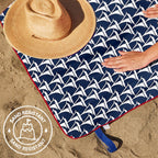 rockflowerpaper - SAILBOATS Reversible Beach Towel