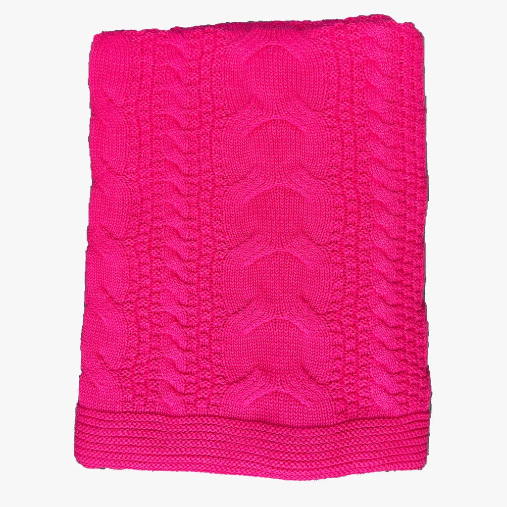 Chloe & Lex - Classic Cableknit Cotton Throw Blankets