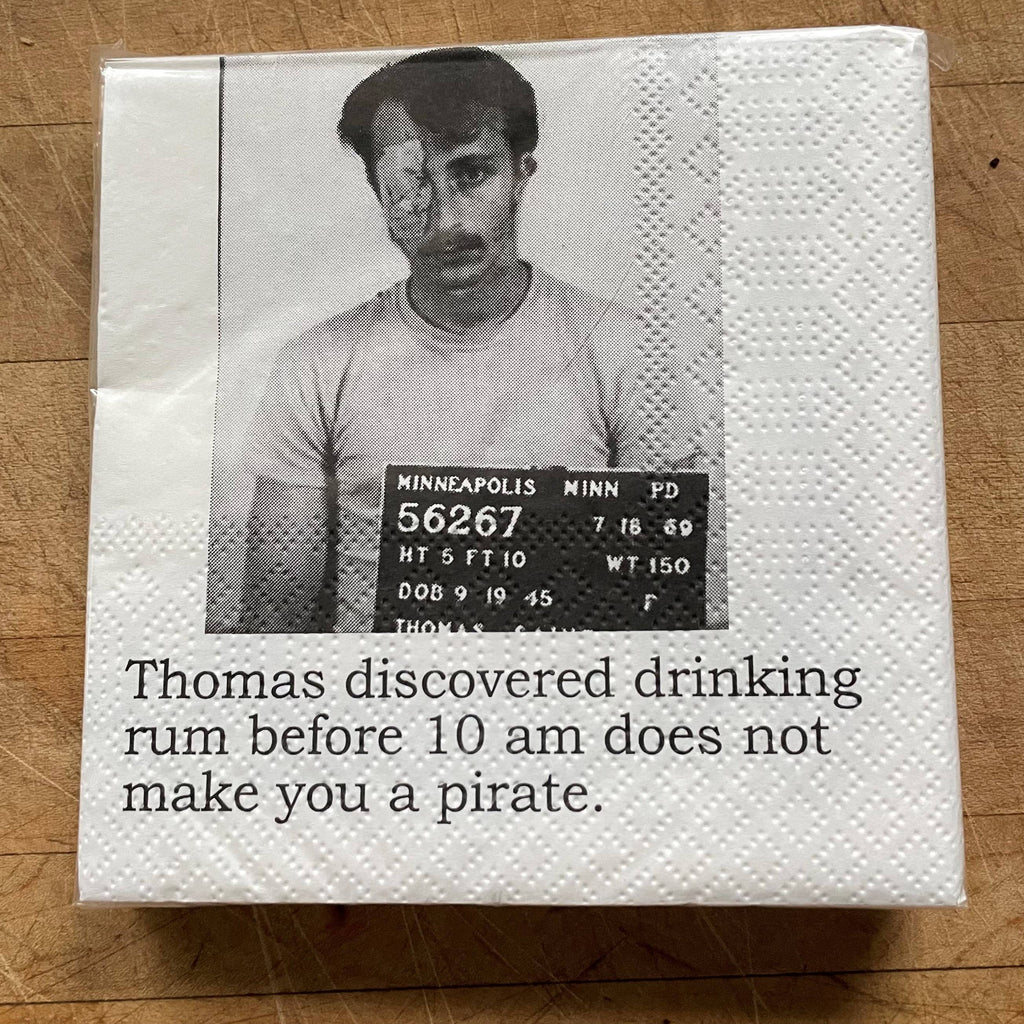 The 3 Sisters Design Co. - Big House Cocktail Napkins, Thomas discovered that drinking
