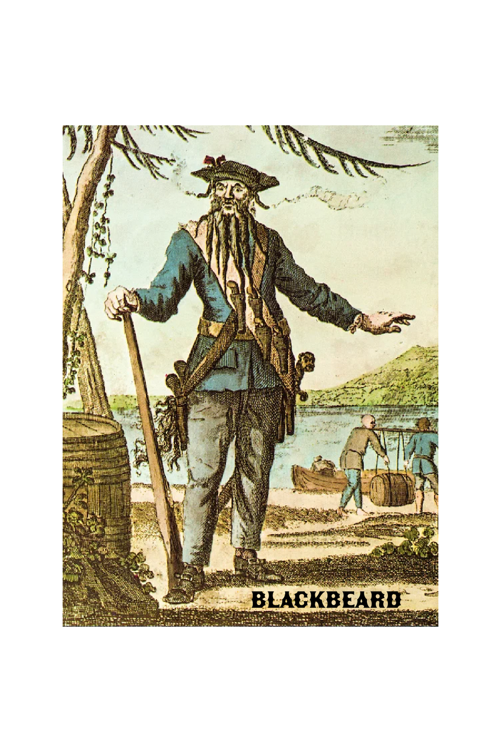 House of Swank Clothing - Blackbeard Pirate Full Color Sticker