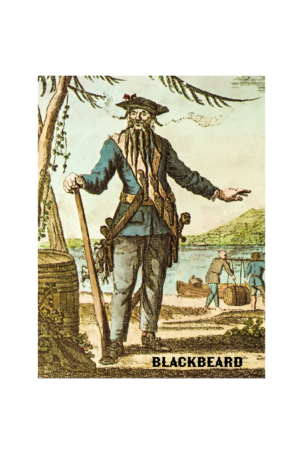 House of Swank Clothing - Blackbeard Pirate Full Color Sticker