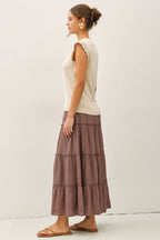 Be Cool - CROCHET RUFFLE CAP SLEEVE SLUBBED SWEATER TOP